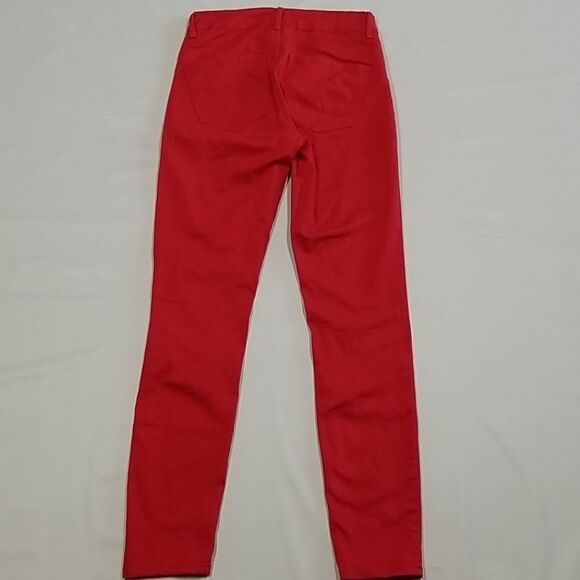 Rio Jeans Women's Size 7 Low Rise Push Up Red Ankle Jeans Your A Total Babe - Picture 2 of 9
